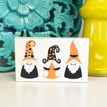 Load image into Gallery viewer, Halloween Gnome Sign, Halloween Signs, Halloween Tiered Tray Decor
