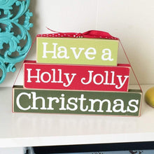 Load image into Gallery viewer, Holiday Decor, Christmas Sign, Farmhouse Christmas, Shelf Decor
