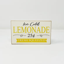 Load image into Gallery viewer, Ice Cold Lemonade Mini Sign
