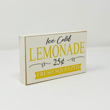 Load image into Gallery viewer, Ice Cold Lemonade Mini Sign
