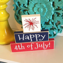 Load image into Gallery viewer, Red white and Blue Firework Decor
