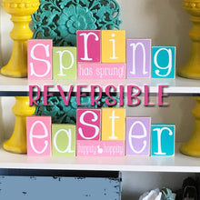 Load image into Gallery viewer, Reversible Spring Easter Blocks
