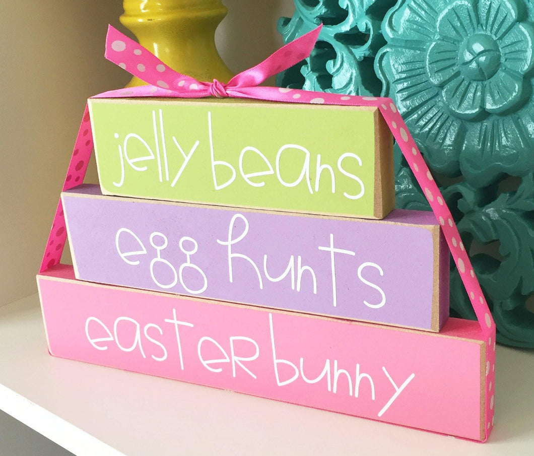 Pastel Wooden Easter Sign