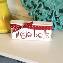 Load image into Gallery viewer, Coworker Christmas Gift, Jingle Bells Sign, Rustic Christmas Sign

