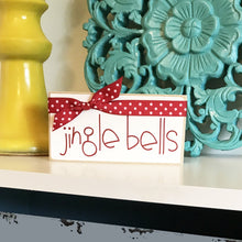 Load image into Gallery viewer, Coworker Christmas Gift, Jingle Bells Sign, Rustic Christmas Sign
