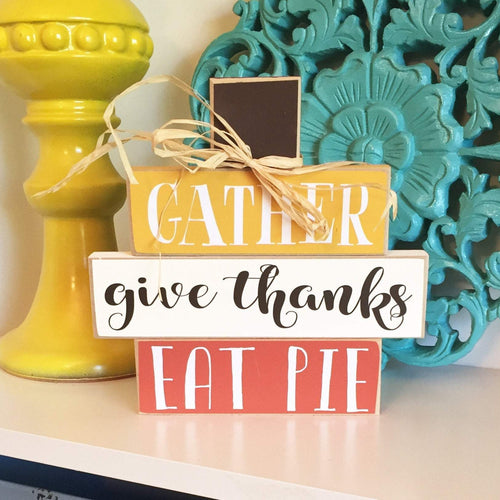 Fall Sign, Thanksgiving Table Decor, Hostess Gift