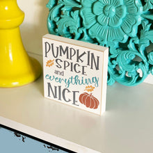 Load image into Gallery viewer, Fall Decor, Fall Tiered Tray, Pumpkin Spice, Farmhouse decor
