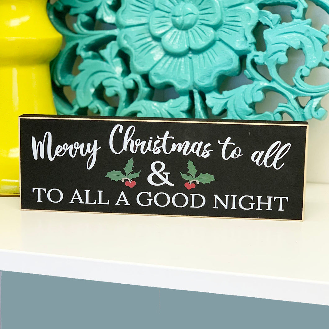 Merry Christmas Sign, Wooden Christmas Sign, Rustic Holiday Decor