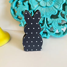Load image into Gallery viewer, Black polka dot bunny
