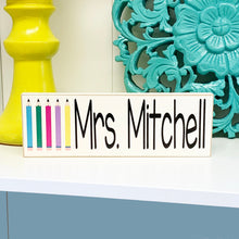 Load image into Gallery viewer, Personalized Teacher Gift, Desk Name Plate, Teacher Graduation Gift
