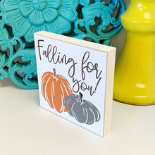 Load image into Gallery viewer, Fall Decor, Autumn Decor, Fall Signs, Tiered Tray Decor, Falling for You
