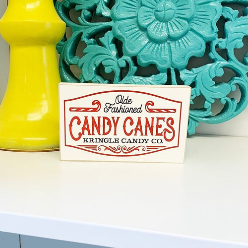 Old Fashioned Candy Canes Kringle Candy Co Sign