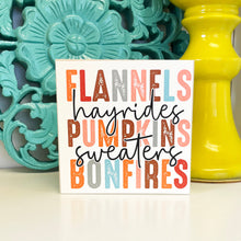 Load image into Gallery viewer, Fall Signs, Mini Wood Signs, Autumn Quotes, Tiered Tray Decor
