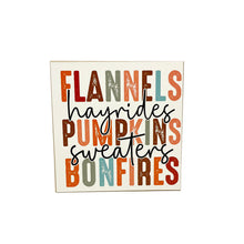 Load image into Gallery viewer, Fall Signs, Mini Wood Signs, Autumn Quotes, Tiered Tray Decor
