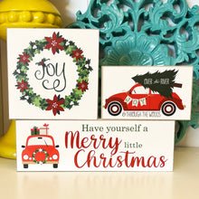 Load image into Gallery viewer, Joy, Christmas Signs, Tiered Tray Decor, Christmas Gift for Neighbors
